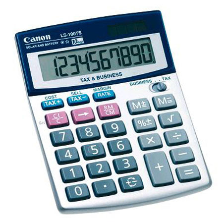 Canon LS-100TS 10-Digit Desktop Display Calculator