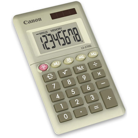 Canon LS-270G Recycled Calculator, Green