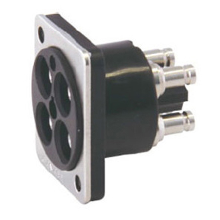 Canare 75 Ohm Multichannel 4K-DIN Coax Connector, Jack to Jack