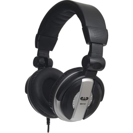 CAD Audio MH110 Closed-Back Around-Ear Studio Monitor Headphones, 18Hz-18KHz Frequency Response, 32 Ohms Impedance