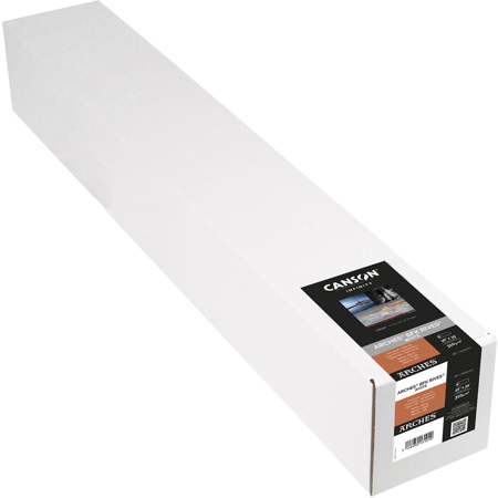 Canson Infinity ARCHES BFK Rives Soft Textured Matte Inkjet Paper Roll, 310gsm 36"x39' White