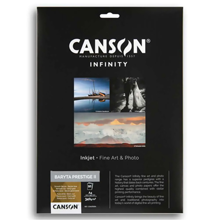 Canson Infinity Baryta Prestige II Smooth Gloss Inkjet Paper Roll, 340gsm 36"x39'