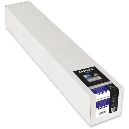 Canson Infinity Platine Fiber Rag Smooth Satin Inkjet Paper Roll, 310gsm 44"x39'