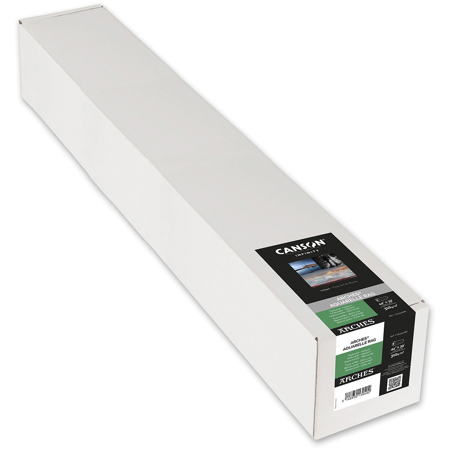 Canson Infinity ARCHES Aquarelle Rag Textured Matte Inkjet Paper Roll, 310gsm 44"x39'