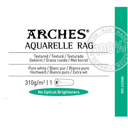 Canson Infinity Aquarelle Rag 310gsm Textured Matte Fine Art Paper(36"x50' Roll)