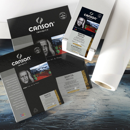 Canson Infinity Baryta Prestige Glossy Fine Art Paper (17x22"), 25 Sheets