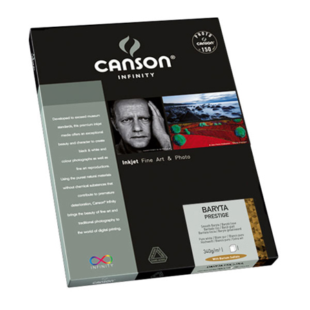 Canson Infinity Baryta Prestige Glossy Fine Art Paper (8.5x11"), 25 Sheets
