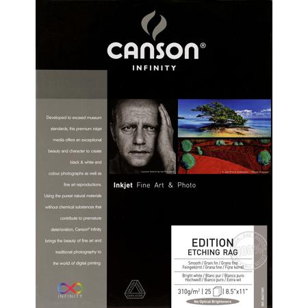 Canson Infinity Edition Etching Matte Cotton Fine Art Paper (8.5x11"), 25 Sheets