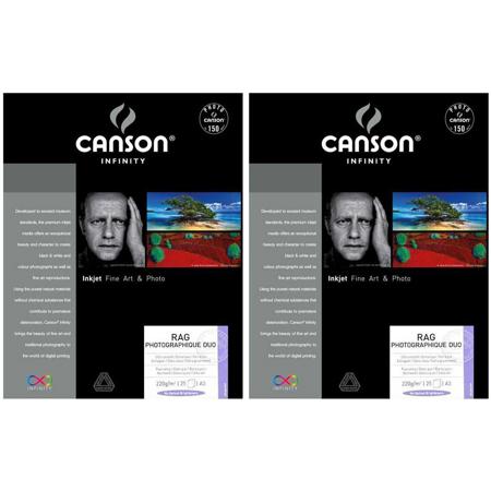 Canson Infinity 2x Infinity Rag graphique Duo Photo Paper 13x19" 25 Sheets