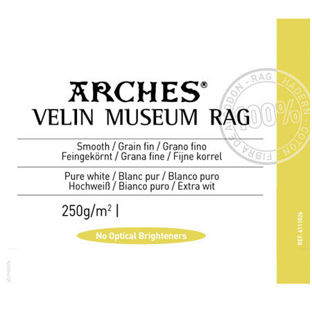 Canson Infinity Velin Museum Rag, 250gsm, 13x19in, 25 Sheets