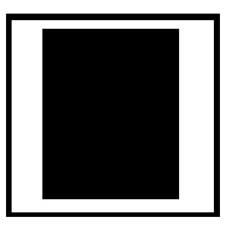 Capri Album Capri Mosaic Series 136 Large 11" x 11" Mat for 1 - 8x10" Print, Black with Black Foil Accent, 6 Mat.