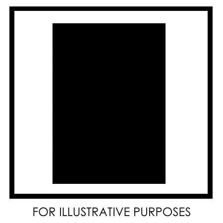 Capri Album Capri Mosaic Series 139 Large 11" x 11" Mat for 1 - 7" x 10" Print, Black with Silver Foil Accent, 1 Mat.