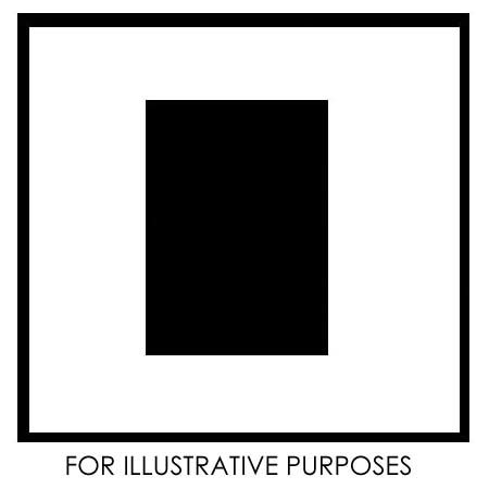 Capri Album Capri Mosaic Series 148 Large 11" x 11" Mat for 1 - 5x7" Print, Black with Silver Foil Accent, 1 Mat.