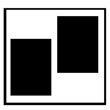 Capri Album Capri Mosaic Series 221 Large 11" x 11" Mat for 2 - 5x7" Print, Black with Black Foil Accent, 1 Mat.