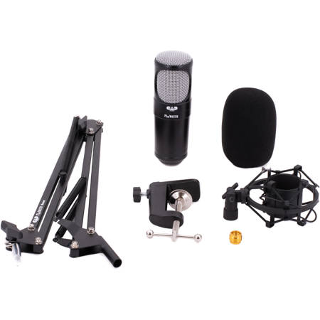CAD Audio PodMaster SuperD PM1200 Dynamic XLR Broadcast Microphone with Boom Arm