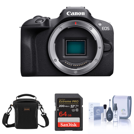 Canon EOS R100 Mirrorless Camera, Bundle with Essentials Kit