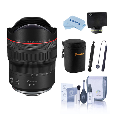 Canon RF 10-20mm f/4.0 L IS STM Lens, Bundle with Soft Lens Case, Lens Shade, Cleaning Kit, Pen Lens Cleaner and Microfiber Cleaning Cloth