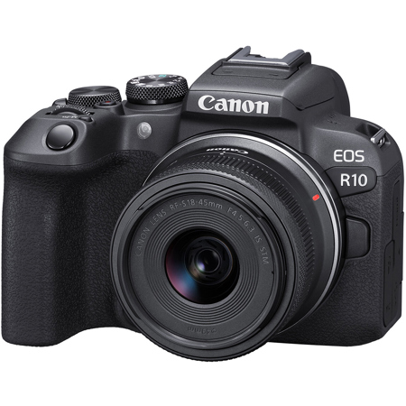 Canon EOS R10 Mirrorless Camera with RF-S 18-45mm f/4.5-6.3 IS STM Lens