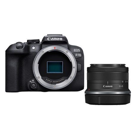 Canon EOS R10 Mirrorless Camera with RF-S 18-45mm f/4.5-6.3 IS STM 