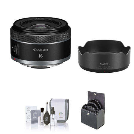 Canon RF mm f.8 STM Lens with Canon EWC Lens Hood, mm Multi Coated  UV Slim Filter, Cleaning Kit