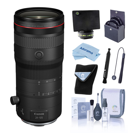Canon RF 24-105mm f/2.8 L IS USM Z Lens, Bundle with 82mm Filter Kit, Lens Wrap, Lens Shade, Cleaning Kit, Lens Pen Cleaner and Microfiber Cleaning Cloth