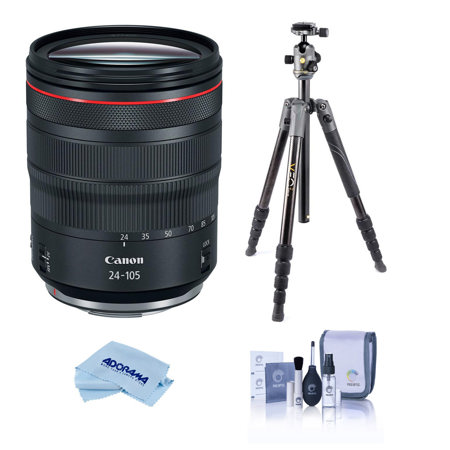 Canon RF 24-105mm f/4 L IS USM Lens, Bundle with Vanguard VEO 2 Aluminum Tripod