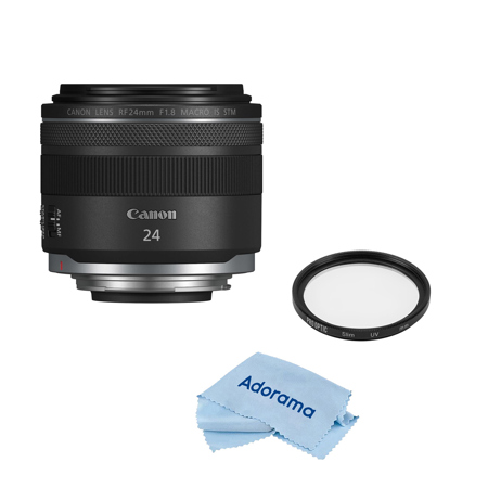 Canon RF 24mm f/1.8 Macro IS STM Lens with Accessories Kit