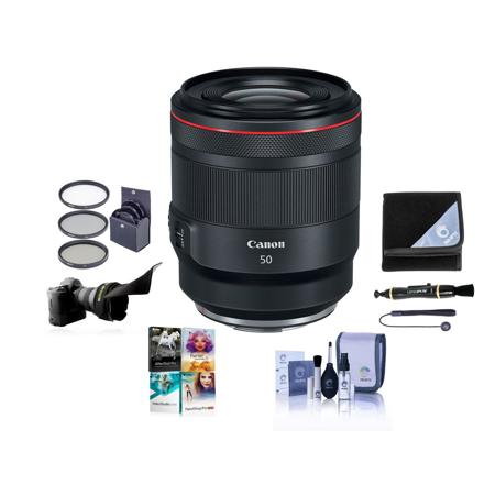 Canon RF 50mm f/1.2 L USM Lens with PC Software & Accessories Kit