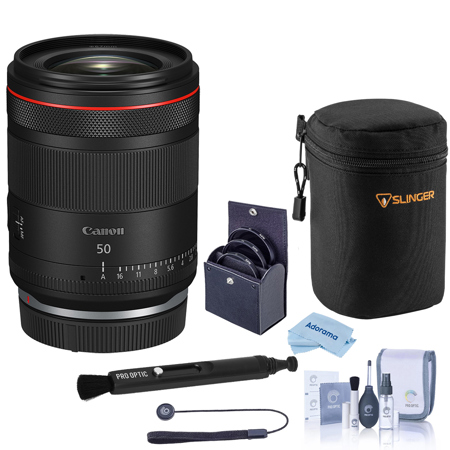 Canon RF 50mm f/1.4 L VCM Lens, Bundle with 67mm Filter Kit, Soft Lens Case, Cleaning Kit and Microfiber Cleaning Cloth