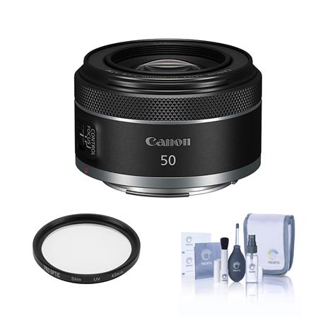 Canon RF 50mm f/1.8 STM Lens, Bundle with ProOPTIC 43mm Filter Kit,  Cleaning Kit