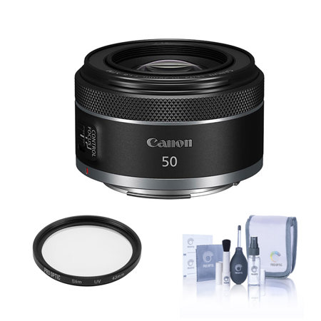 Canon RF 50mm f/1.8 STM Lens with Filter Kit, Cleaning Kit 4515C002 AK