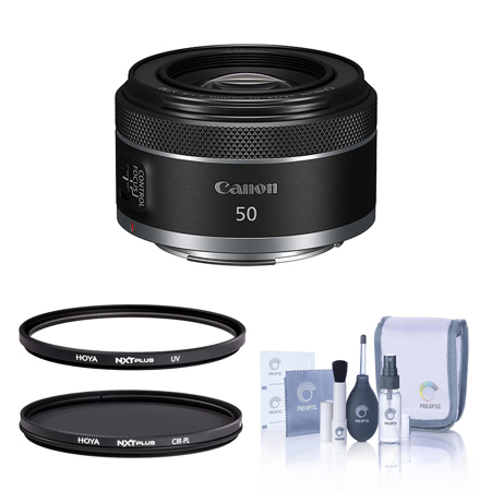 Canon RF 50mm f/1.8 STM Lens with Filter Kit & Cleaning Kit