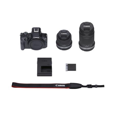 Canon EOS R50 Mirrorless Camera w/18-45mm f/4.5-6.3, 55-210mm f/5