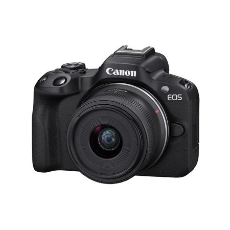 Canon EOS R50 Mirrorless Camera with RF-S 18-45mm f/4.5-6.3 IS STM Lens, Black