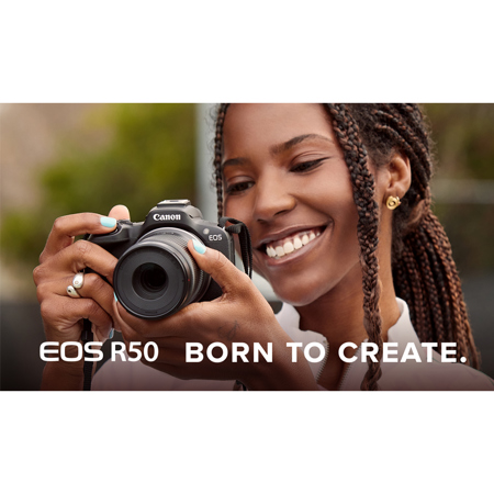 【同時購入専用】 EOS R50 W Kit+ Sigma 10-18mm Canon EOS R50 Mirrorless Camera & RF-S 10-18mm f/4.5-6.3 Lens