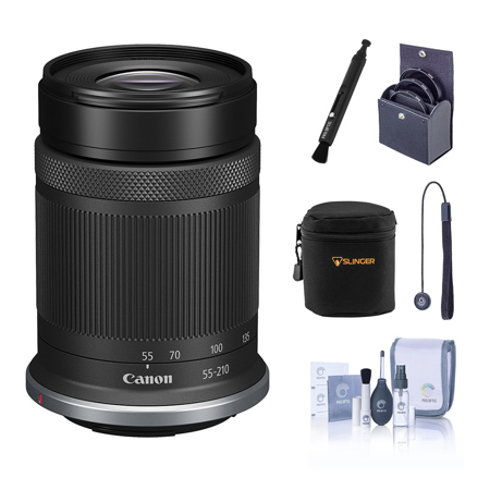 Canon RF-S 55-210mm f/5-7.1 IS STM Lens, Bundle with Included Value
