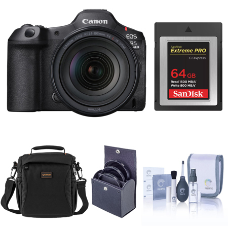 Canon EOS R5 Mark II Camera w/RF 24-105mm f/4 L IS USM Lens with Included Value