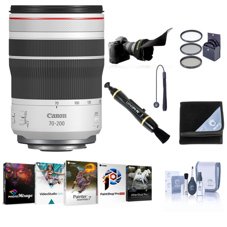 Canon RF 70-200mm f/4L IS USM Lens with PC Software & Accessories Kit