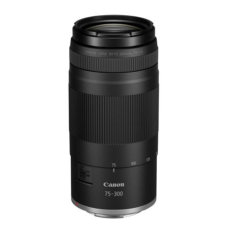 Canon RF 75-300mm f/4-5.6 Lens, Black