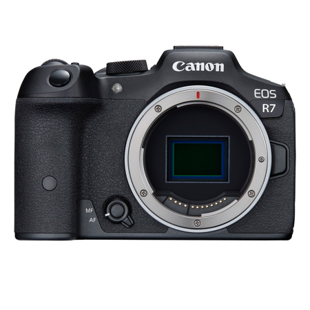 Canon EOS R7 Mirrorless Camera with 18-45mm Lens Content Creator Kit, Bundle with 128GB Memory Card, 49mm Filter Kit, Shoulder Bag and Cleaning Kit