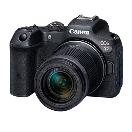 Canon EOS R7 Mirrorless Camera with RF-S 18-150mm f/3.5-6.3 IS STM Lens, Bundle with Essentials Filter Kit, 64GB Memory Card, Extra Battery and Cleaning Kit
