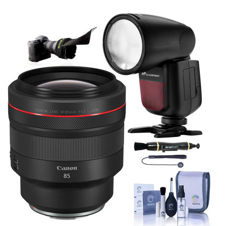 Canon RF 85mm f/1.2 L USM Lens with Zoom Li-on X R2 TTL Flash Kit