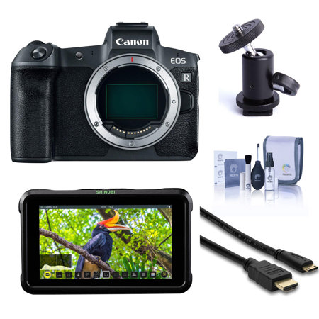 Canon EOS R Mirrorless Full Frame Camera Black W/Atomos Shinobi 5.2" IPS Monitor