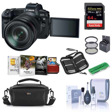 Canon EOS R Mirrorless Camera with RF 24-105mm F4 L IS Lens W/Free Accessory Kit