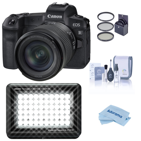 Canon EOS R Mirrorless Camera with RF 24-105mm f/4-7.1 STM Lens W/Litra LitraPro