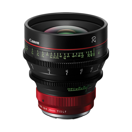 Canon RF Prime Series Cinema Lens 20mm T1.5