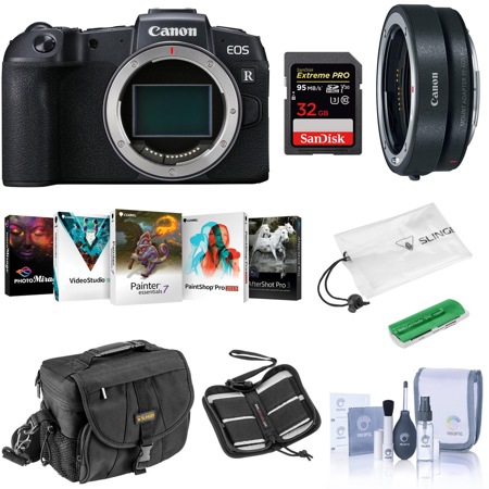 Canon EOS RP Mirrorless Full Frame Camera With Free PC Acc Bundle 3380C002 A