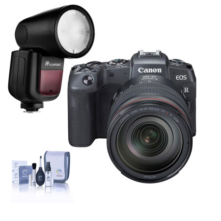 Canon EOS RP Mirrorless Camera with Canon RF 24-105mm F4 L IS Lens W/FP Flash