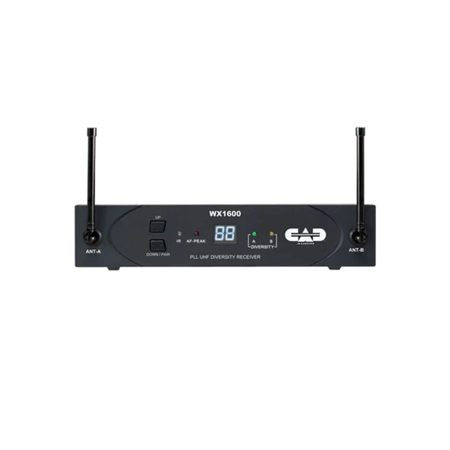 CAD Audio RX1600 UHF Receiver for WX1600 Wireless System, G: 542-564 MHz