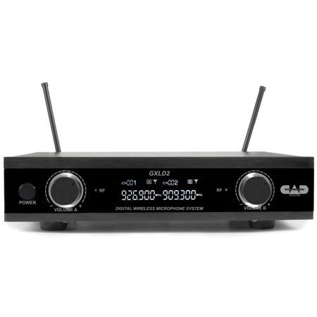 CAD Audio Digital Dual Channel Wireless Receiver for GXLD2 Series Microphone System, AH: 902.9/915.5MHz